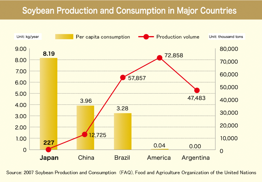 Soybean Production and Consumption in Major Countries