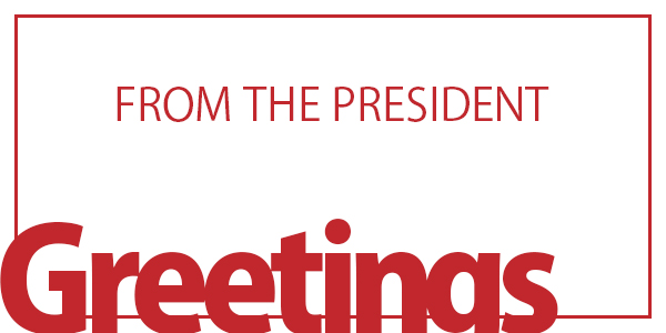 Greeting from the president